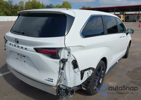 2024 Toyota Sienna Xse z USA, uszkodzony, nr VIN 5TDXRKEC6RS188035